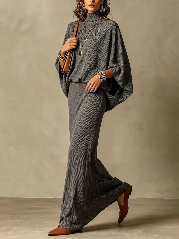 Genevieve Ribbed Knit Skirt Set