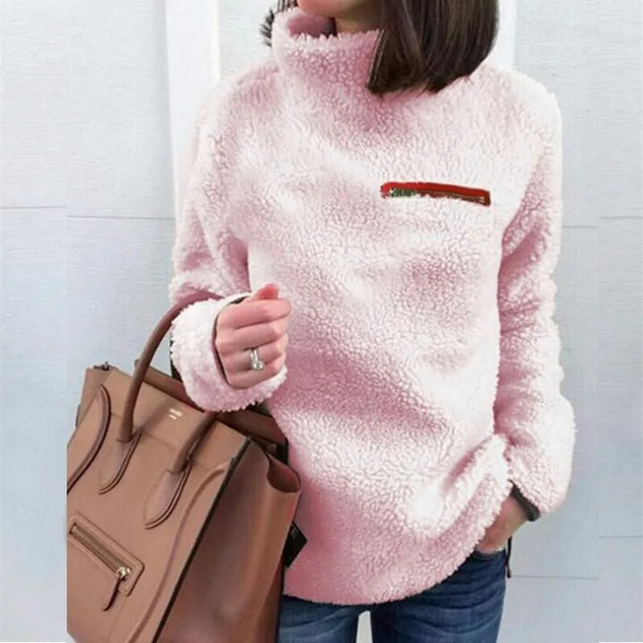 Nadia Sherpa Turtleneck Top