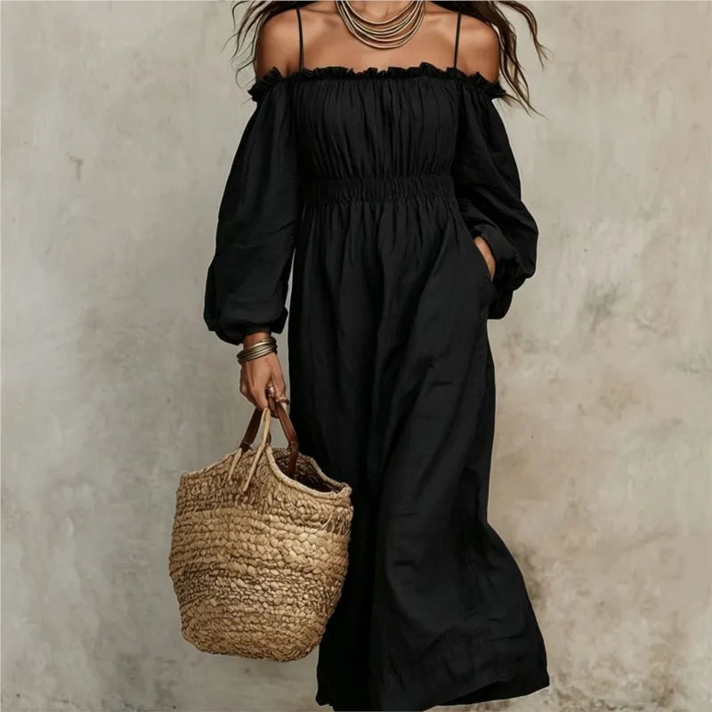 Isadora Off Shoulder Maxi Dress