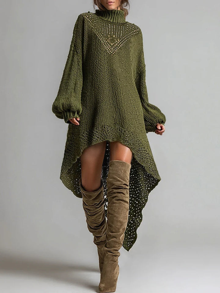 Viviana Openwork Sweater Dress