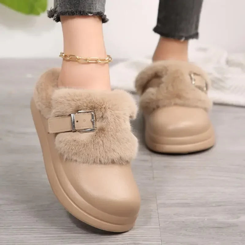 Maia Platform Fur Clog