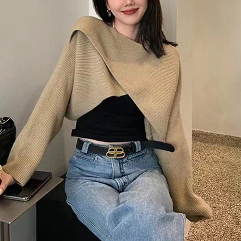 Talise Crisscross Crop Sweater