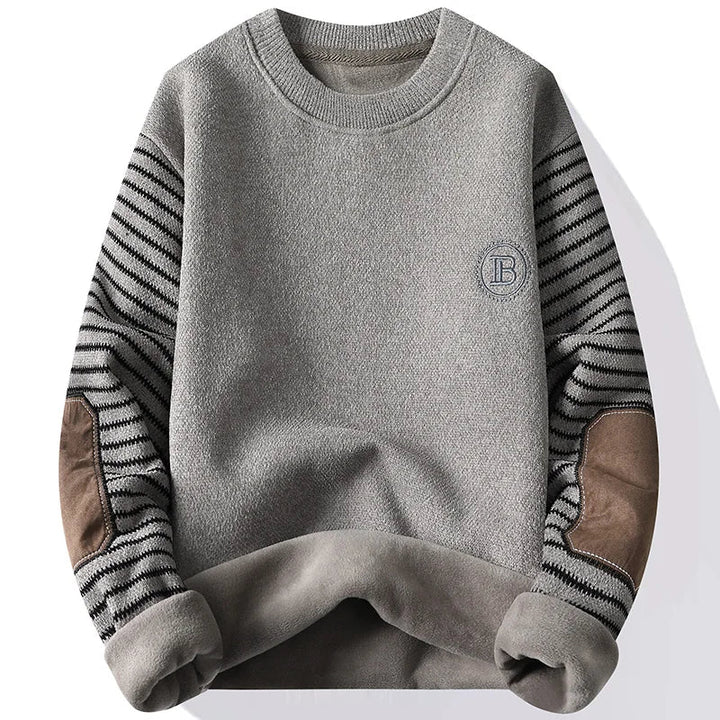 Finnian Striped Sleeve Pullover