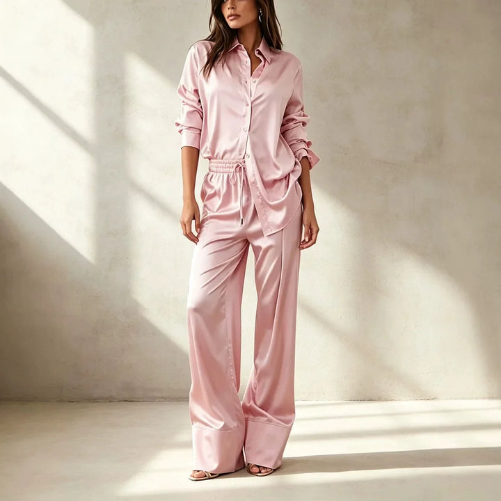 Mireille Satin Finish Two Piece Set