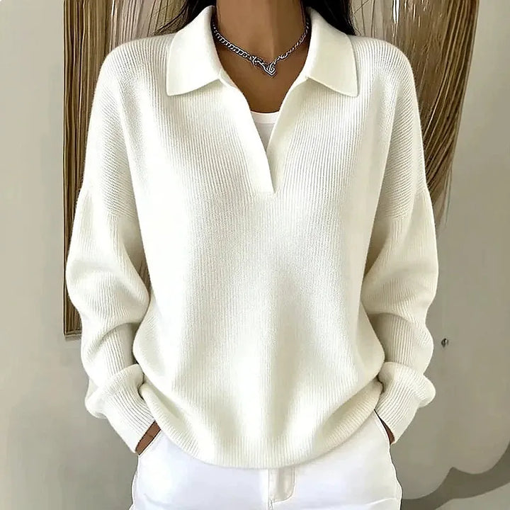 Isadora Ribbed Knit Polo