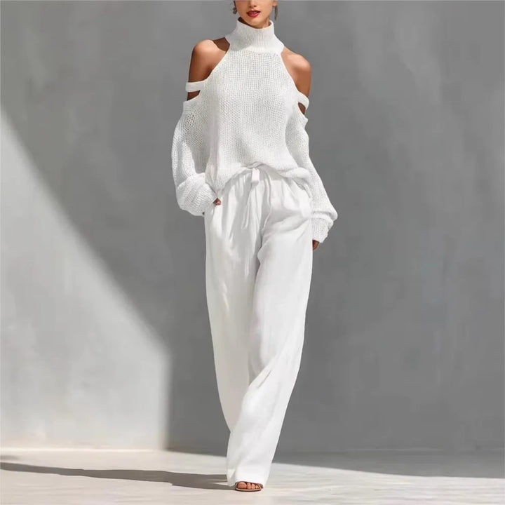 Fenella Cutout Shoulder Sweater Set