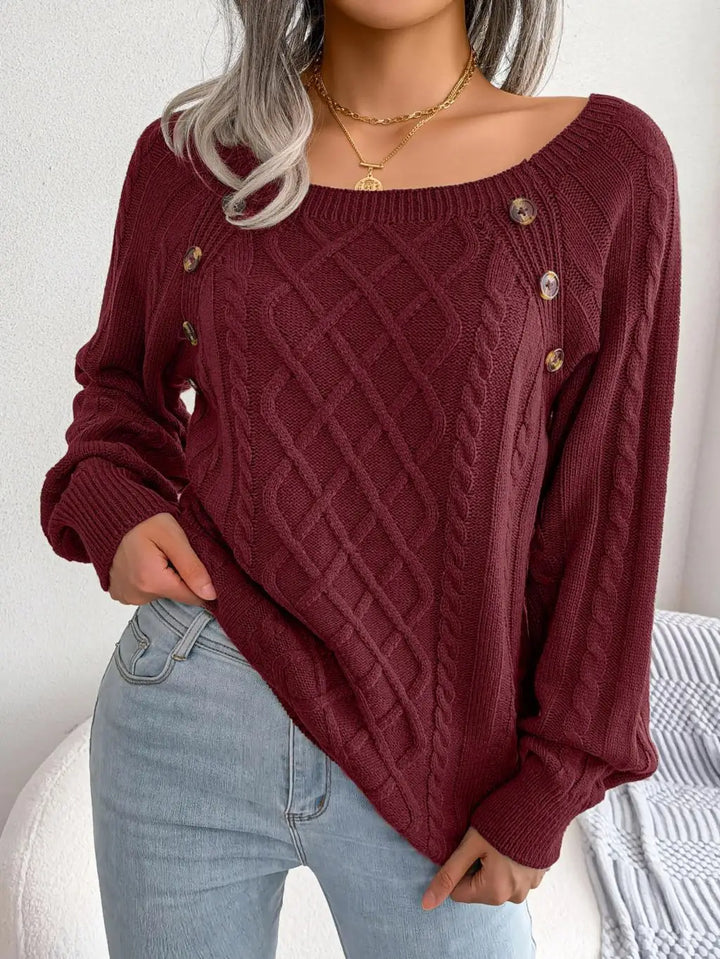 Marlowe Square Neck Sweater