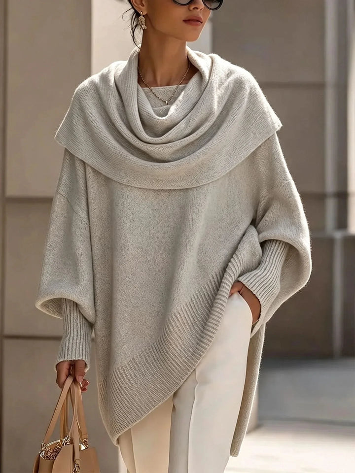 Zuzanna Scarf Collar Poncho