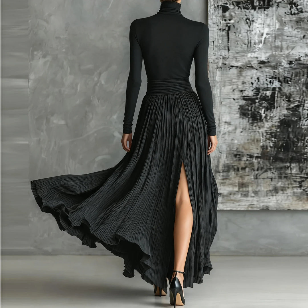 Isabeau Turtleneck Maxi Dress