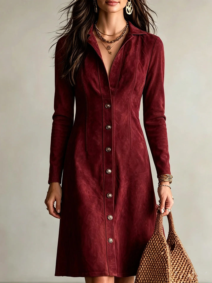 Anuk Button Front Shirt Dress