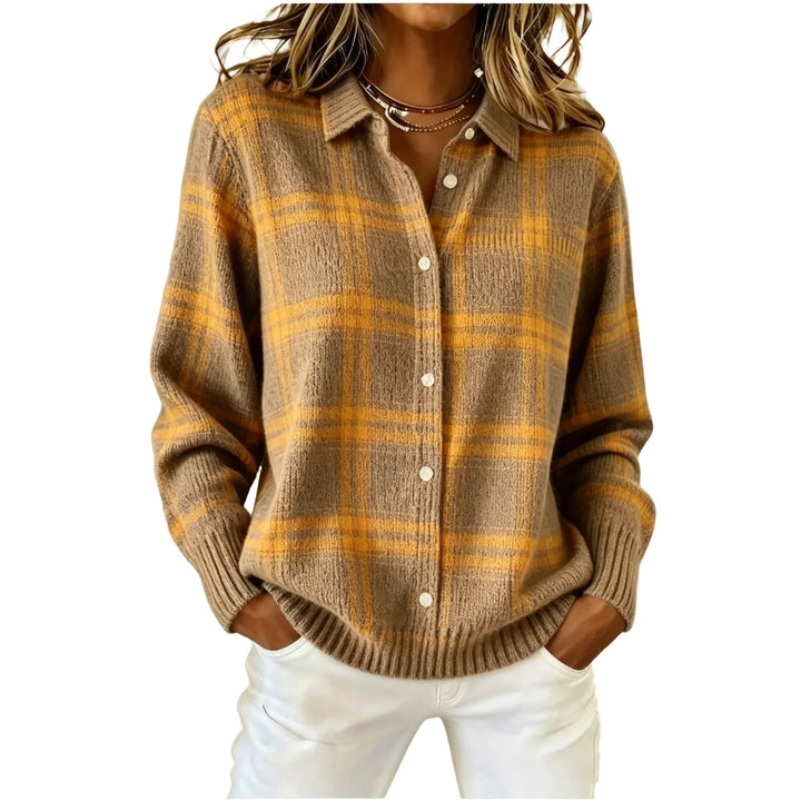 Harlow Plaid Button Cardigan
