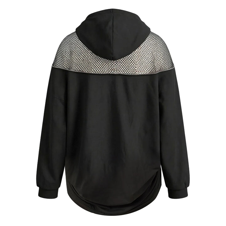 Harlan Fishnet Panel Hoodie