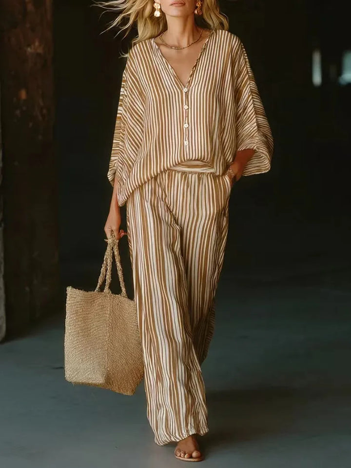 Reina Striped Matching Set