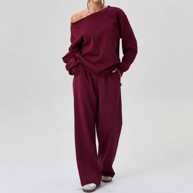 Estelle Off Shoulder Tracksuit Set