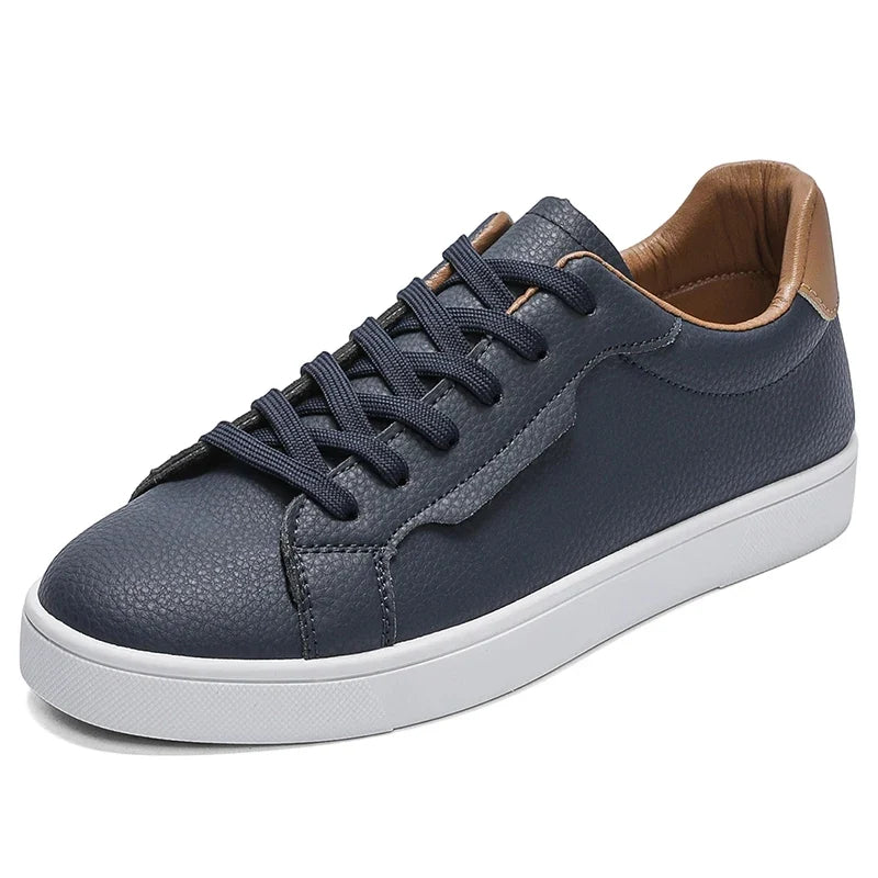 Declan Pebbled Leather Sneakers