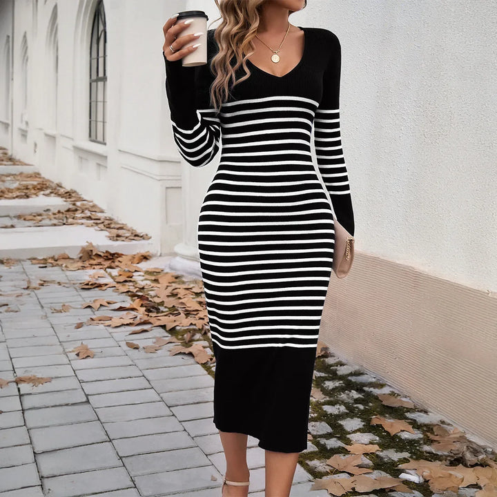 Odalis Ribbed Knit Dress