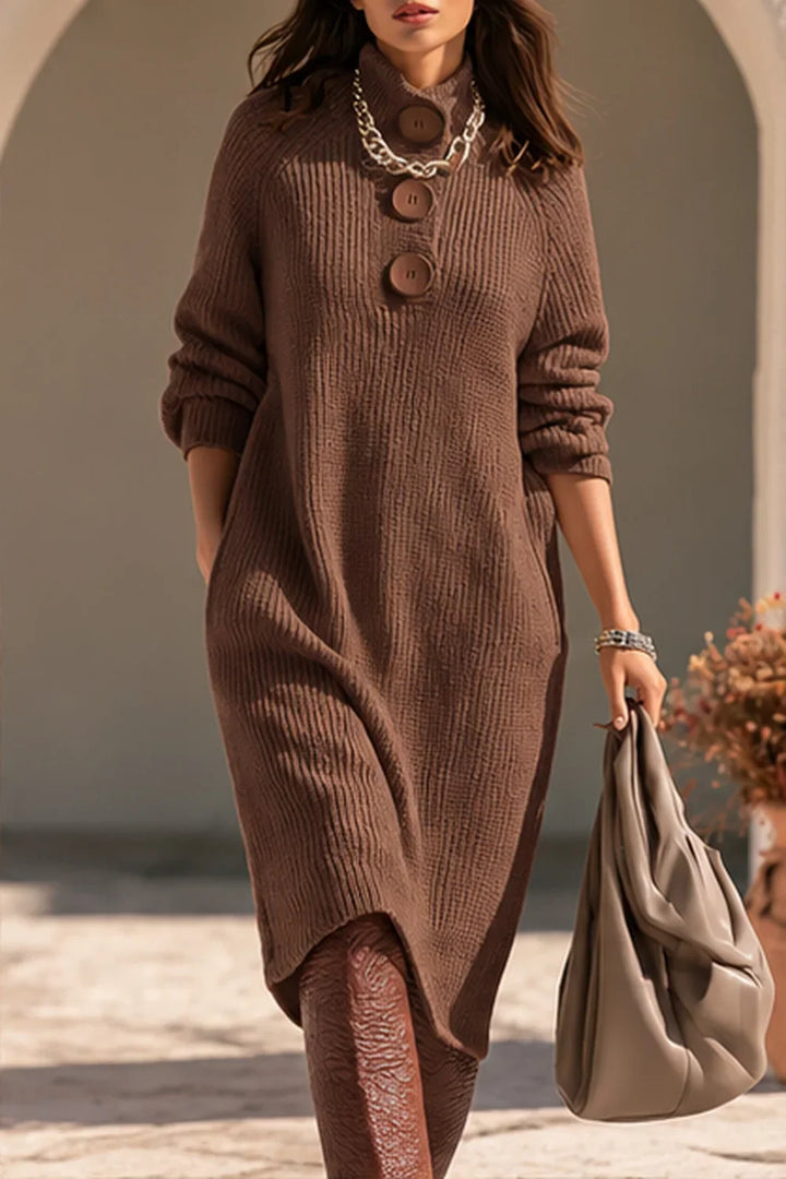 Palmira Ribbed Knit Sweater Dress