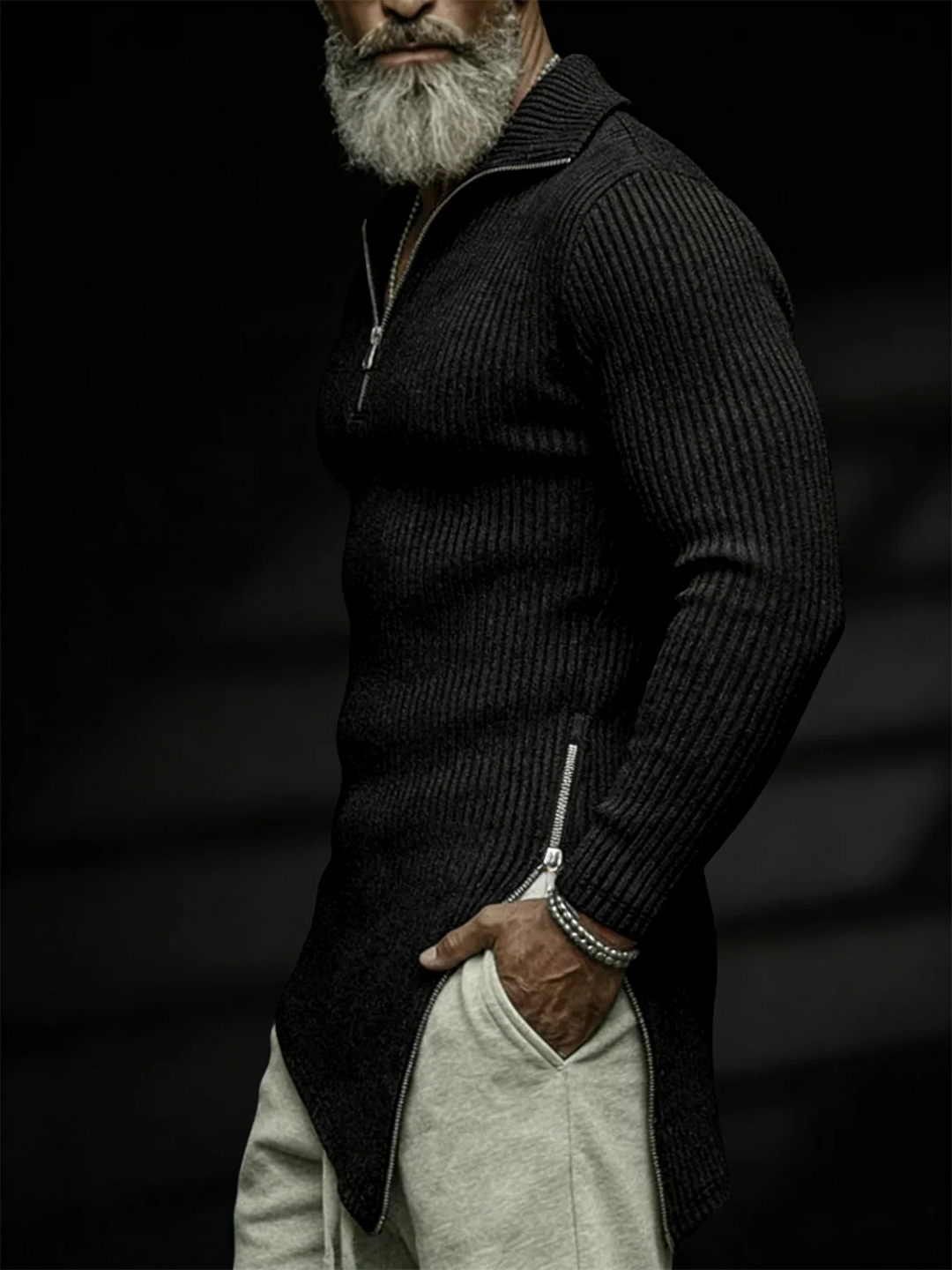 Douglas Quater Zip Knit Sweater