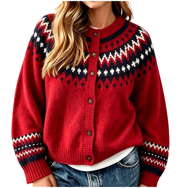 Ines Button Front Knit Cardigan