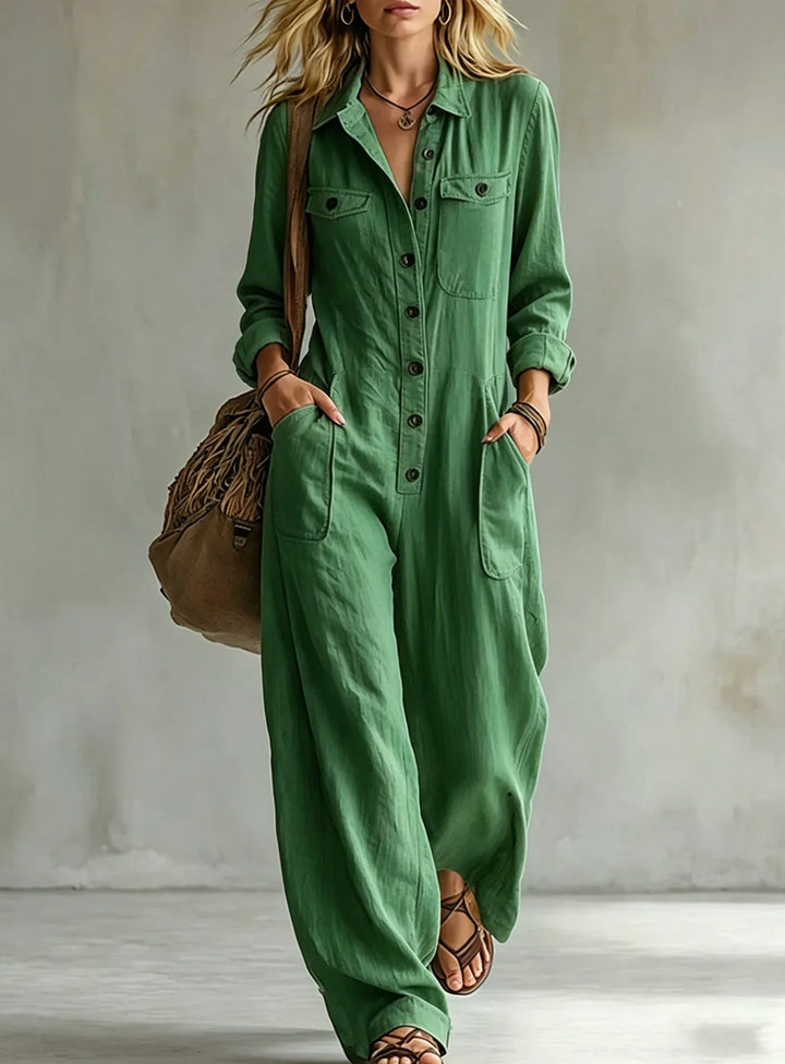 Lorelei  Wide Leg Utility Jumpsuit