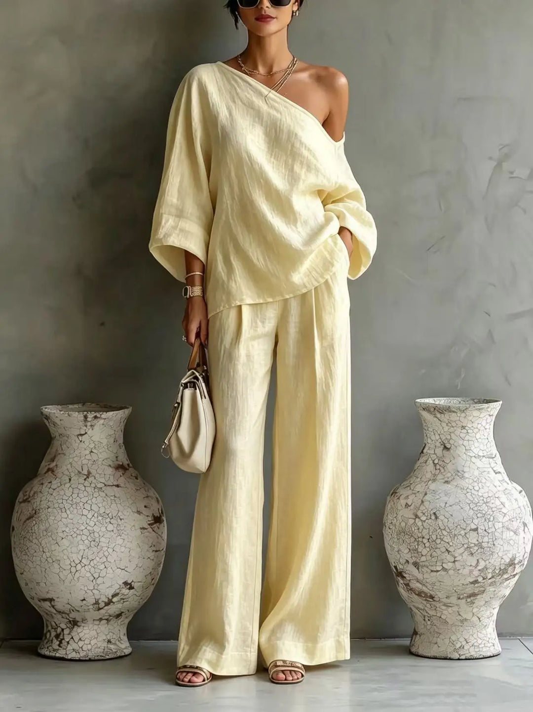 Harlan One Shoulder Matching Set