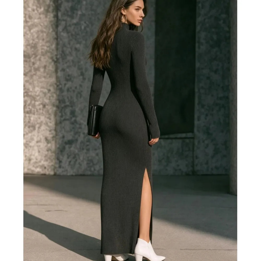 Kamilla Ribbed Long Dress