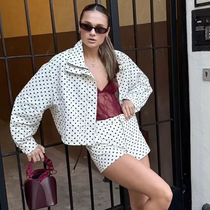 Hannah Cropped Bomber Jacket