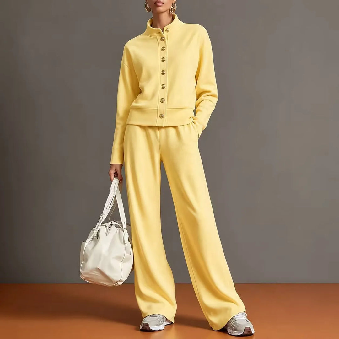 Sofia Button Front Pant Set