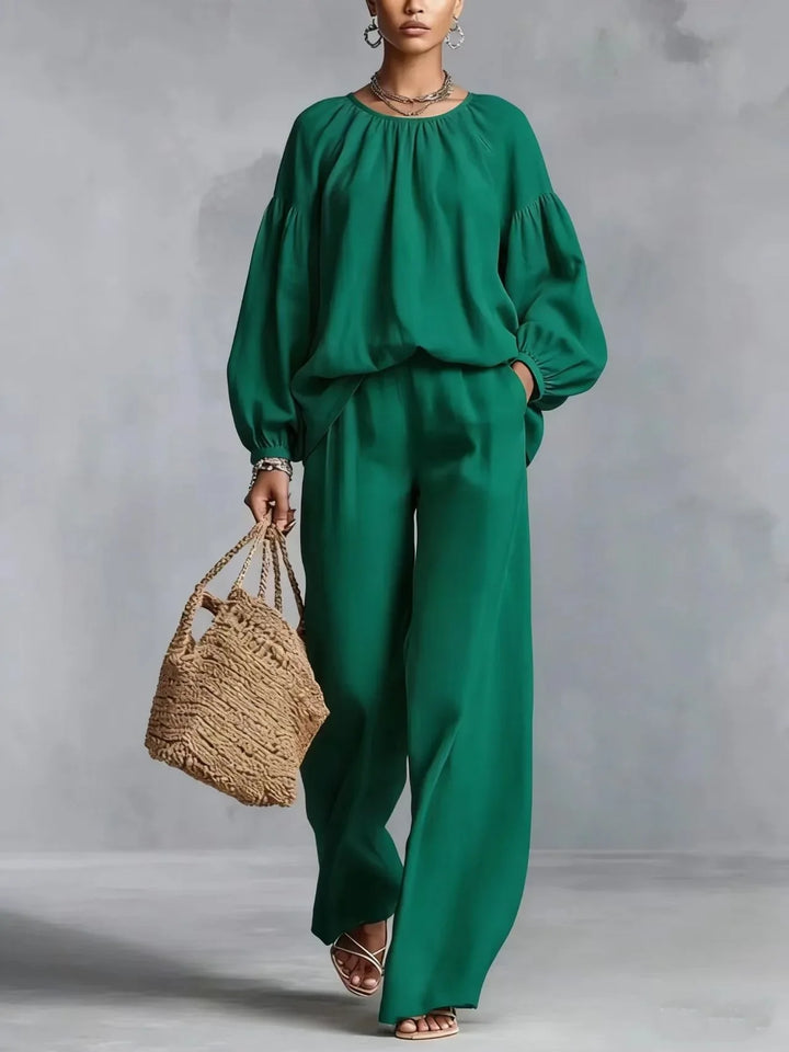 Gemma Lantern Sleeve Trouser Set