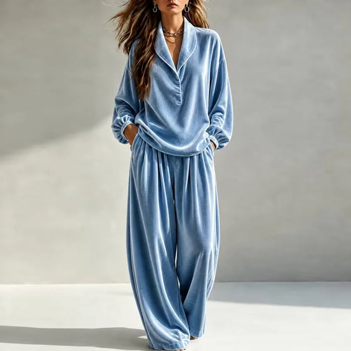 Nadia Velvet Wide Leg Set