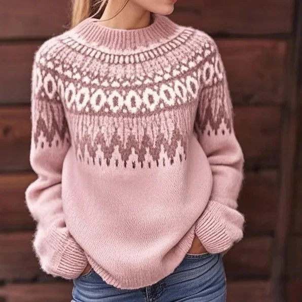 Freya Fair Isle Crew Neck Sweater