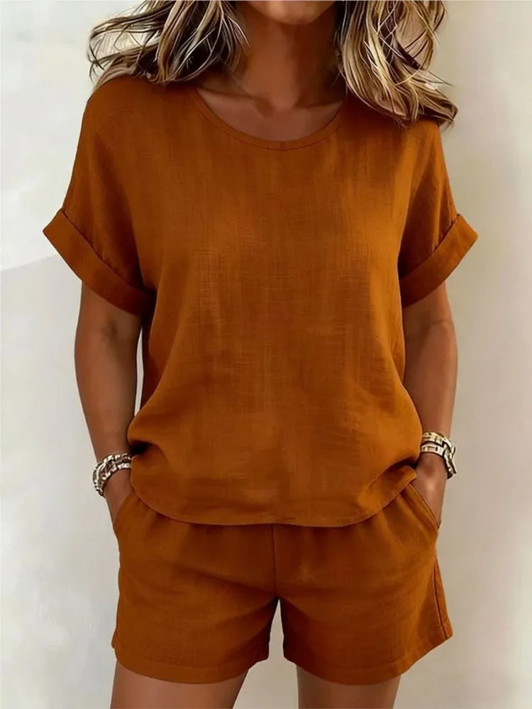 Nayeli Casual Two-Piece Shorts Set
