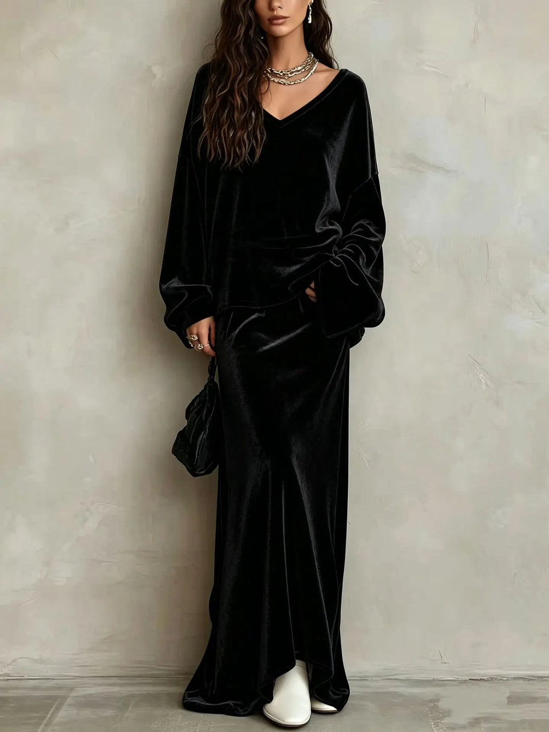 Theodosia Mermaid Hem Skirt Set