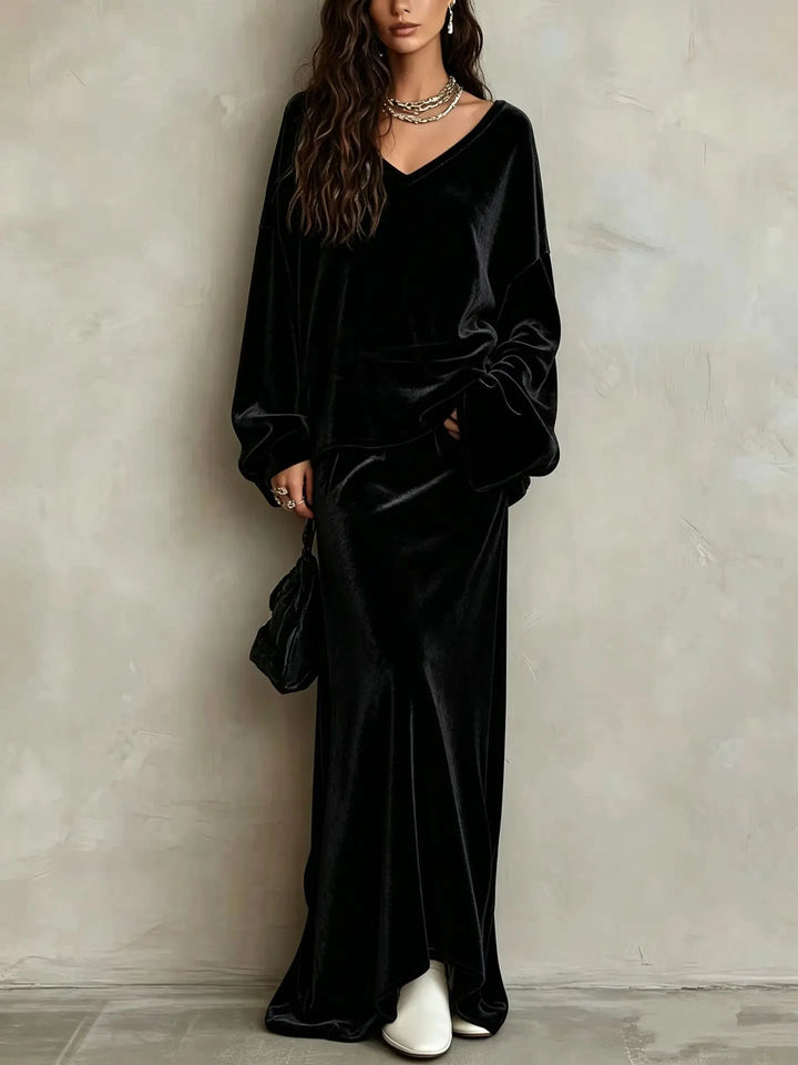 Theodosia Mermaid Hem Skirt Set