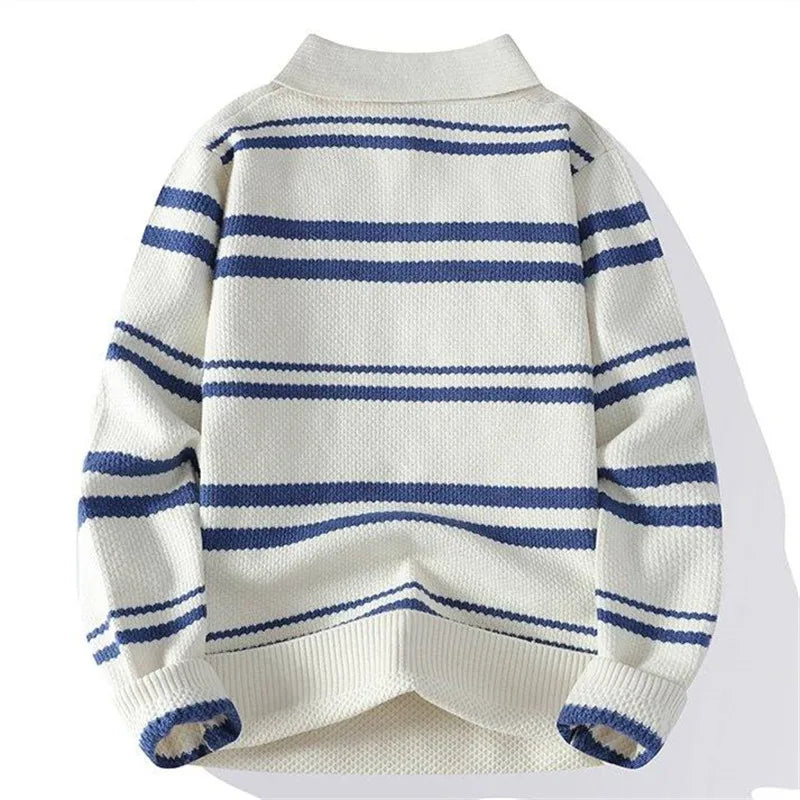 Jonah Split Collar Polo Sweater