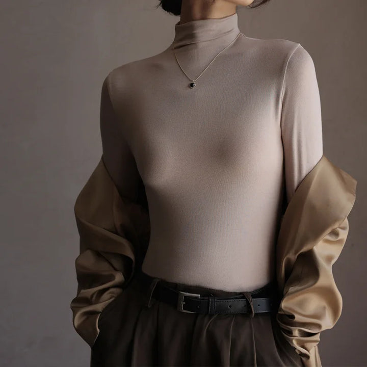 Fiona Mock Neck Knit Top