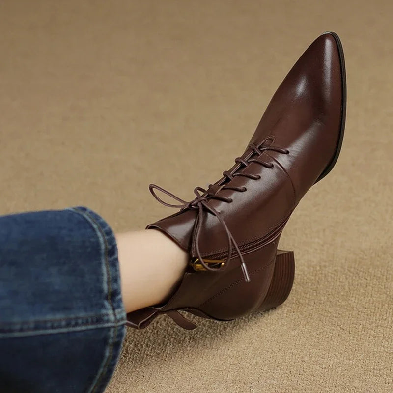 Eleni Lace Up Ankle Boot
