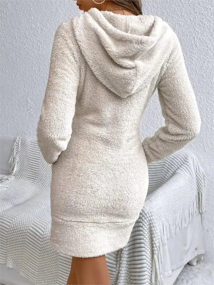 Sabrina Hooded Fleece Dress