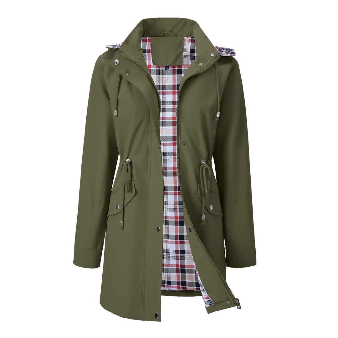 Antonia Drawstring Waist Rain Jacket