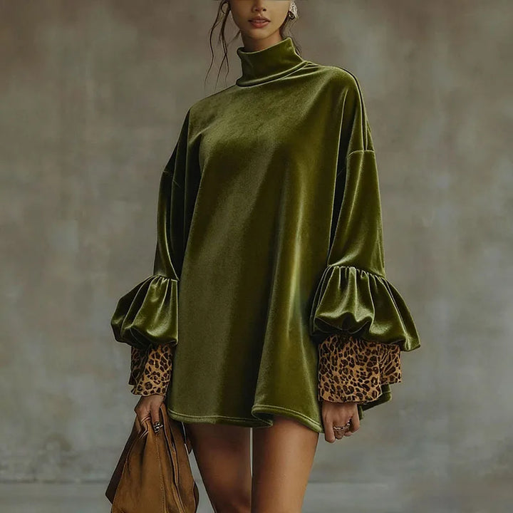 Sorena Ruffle Cuff Mini Dress