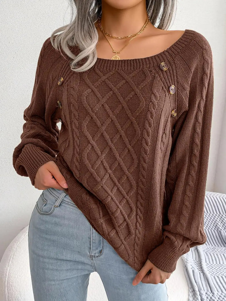 Marlowe Square Neck Sweater