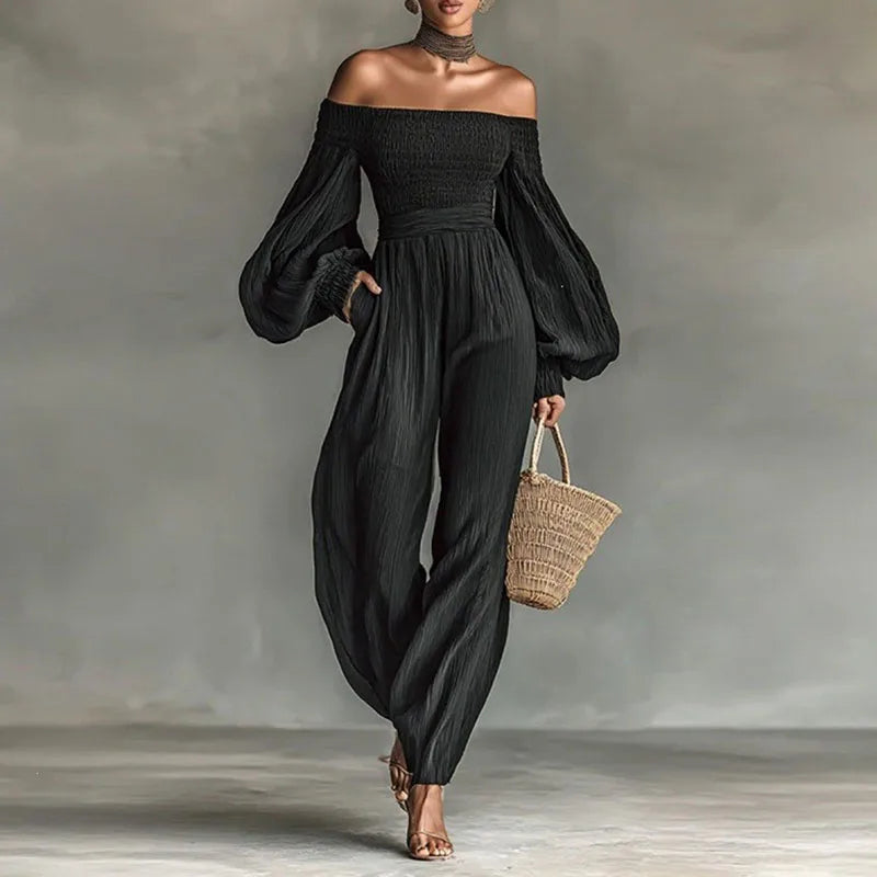 Elara Off Shoulder Jumpsuit
