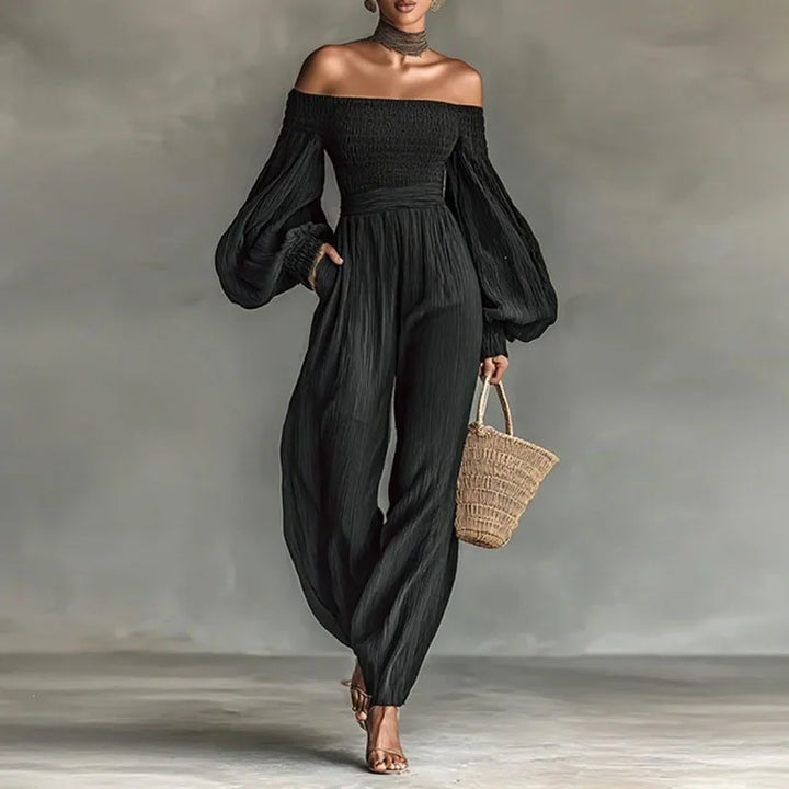 Elara Off Shoulder Jumpsuit