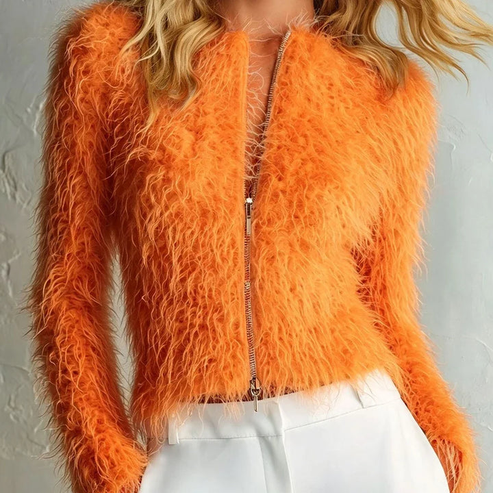 Marlise Faux Fur Cardigan