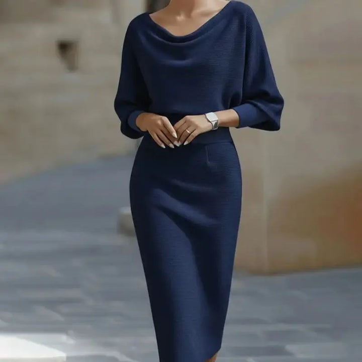 Camille Cowl Neck Midi Dress