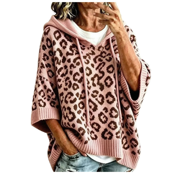 Alba Drawstring Leopard Hoodie