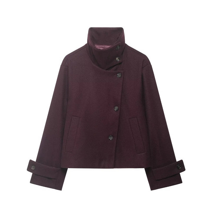 Rosemarie Funnel Collar Jacket