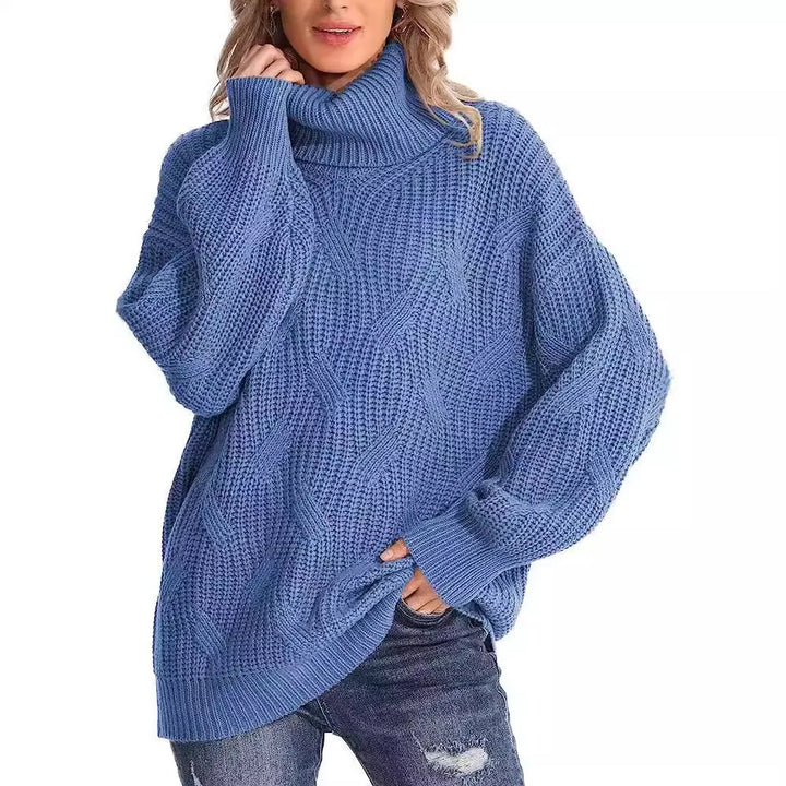Thora Cable Knit Turtleneck Sweater