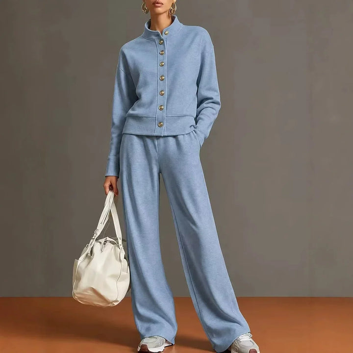 Sofia Button Front Pant Set