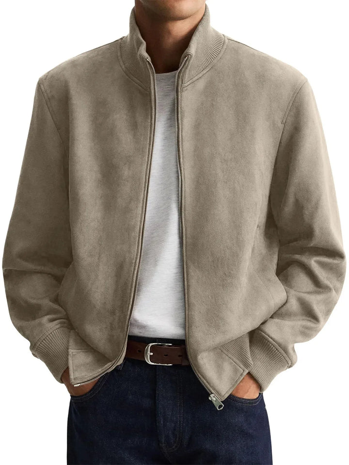 Alden Suede Look Bomber Jacket